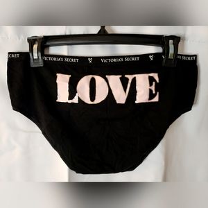 Victoria’s Secret Womens Hipster Panties NWT Size XL Black/Pink Cotton/Modal